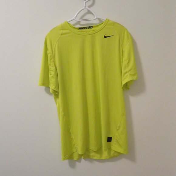 Nike Pro Dri-Fit Yellow workout top. Excellent Condition.  Size XL. - Picture 1 of 4